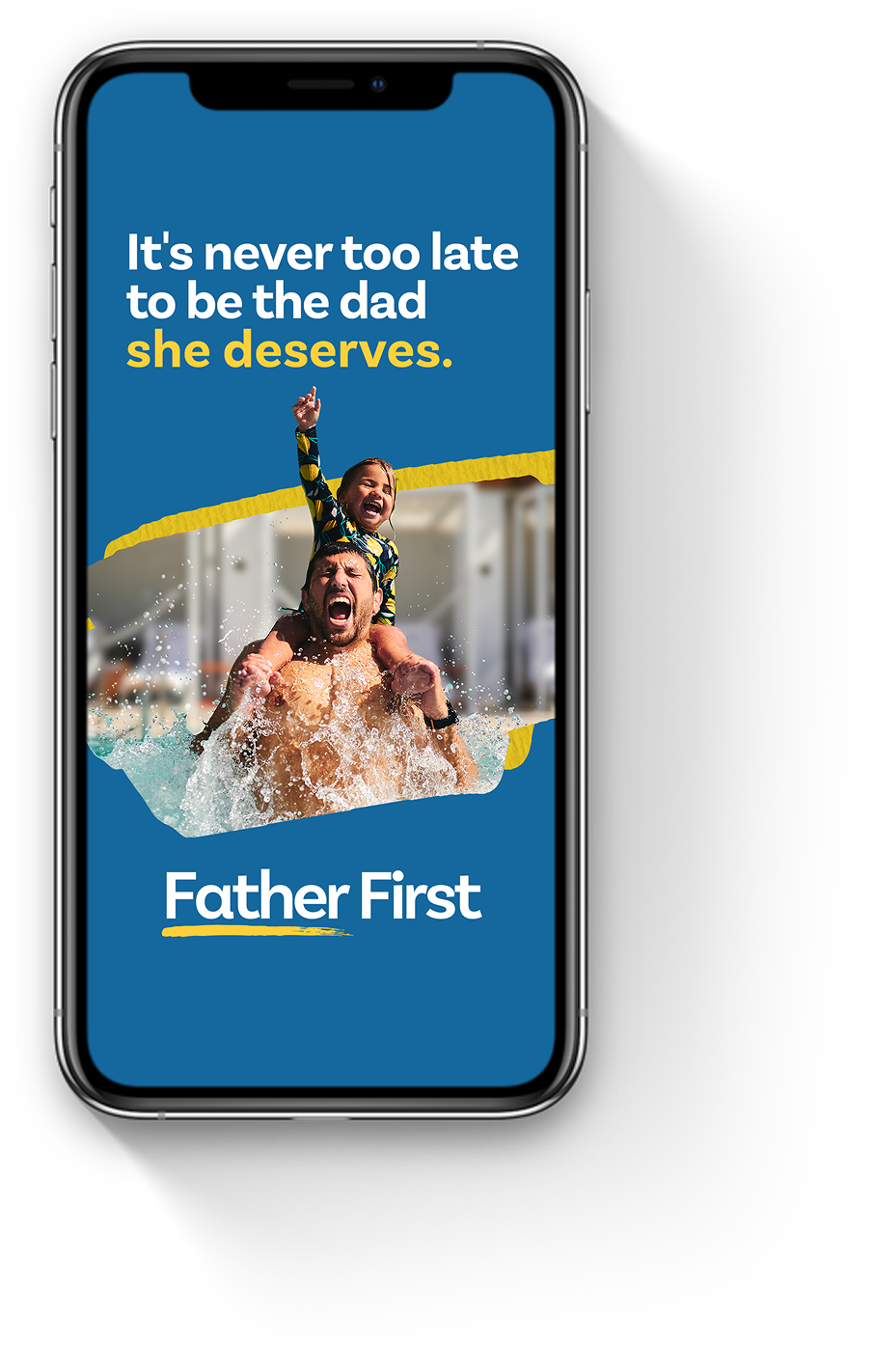 iPhone ad with dad and daughter